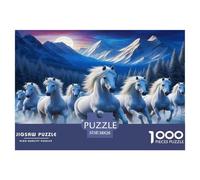 Cheval Puzzle 1000 Pièces Convient Aux Adultes Cheval Décoration D'intérieur Le Défi ÉduChatif en Papier Cadeaux pour Adultes 38x26cm/1000pcs