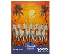 Cheval Puzzle 1000 Pièces Educa Jouet en Bois Cadeau Unique De l'art De La DécoRation Jeu Éduchatif Challenge Toy Adultes Et Enfants À Partir De 14 Ans 70x50cm/1000pcs