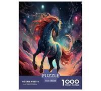 Cheval Puzzle 1000 Pièces Educa Jouet en Bois Cadeau Unique De l'art De La Décoration Jeu Éduchatif Challenge Toy Adultes Et Enfants À Partir De 14 Ans 38x26cm/1000pcs