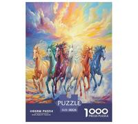 Cheval Puzzle 1000 Pièces Educa Jouet en Bois Cadeau Unique DécoRation Intérieure Jeu Éduchatif Challenge Toy pour Adultes Et Enfants À Partir De 12 Ans 38x26cm/1000pcs