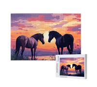 Cheval Puzzle 3000 Pièces Adultes Puzzle Paysage Classique, Activite Manuelle Adulte, Puzzles de Jeu Stimulants, Puzzles Impossible, Enjoy Activités de défi Familial pour Ies Soirées de Jeu,p583t