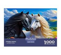 Cheval Puzzle De 1000 Pièces : Amusez-Vous Seul Ou en Groupe - Idéal pour Les Amateurs De Puzzles !