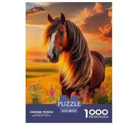 Cheval Puzzle Élégant Pensé pour Les Moments Calmes en Intérieur, Valorisant Pet par Une Organisation Claire Propice À L’Attention Et Au Bien Être 52x38cm/1000pcs
