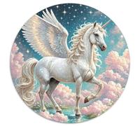 Cheval Puzzle Rond 1000 Pièces Good Friend Partner The Cheval Enfants Cadeau DécoRation Bricolage Classiques Parfait Encastrement' Qualité Supérieure Impossible 1000pcs (67.5x67.5cm)