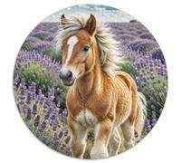 Cheval Puzzle Rond De 1000 Pièces pour Adultes Good Friend Partner The Cheval Filles Unique Décompression Impossible Pression Réduite Familial Cadeau' DécoRation Bricolage (67.5x67.5cm)
