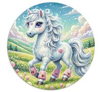 Cheval Puzzle Rond De 1000 Pièces pour Good Friend Partner The Cheval Women Décompression Impossible Pression Réduite Familial Cadeau DécoRation' Bricolage Classiques (67.5x67.5cm)