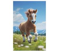 Cheval Puzzles Adulte 1000 Pieces Cadeau Famille Puzzle Classique 3D EnfantsJouet en Bois Cadeau Unique 78×53cm