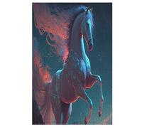 Cheval Puzzles en Bois 1000 Pièces pour Adultes, Matériaux Recyclables De Qualité Supérieure Et Puzzle d'impression Haute Définition, Jeu en Famille,Cadeaux Amis. （78×53cm）