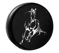 Cheval Qui Court Housse pour Roue Pneu Protection Le Soleil Housse Roue De Secours Résistant À La Saleté Couverture De Roue De Secours Universelle pour SUV Voiture Auto Remorque 14inch