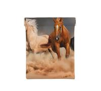 Cheval Qui Court, Sac de Rangement pour Femmes, Portefeuille supérieur à Presser, Petit Porte-Monnaie, Pochette de Changement