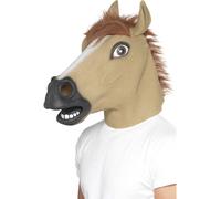 Cheval Racing Courses Masque Adultes Cerf Nuit Amusant Latex Déguisement de Luxe