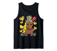 Cheval rétro hippie adolescent enfant fille garçon Débardeur