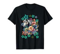 Cheval rétro pour fille des années 60 et 80 T-Shirt