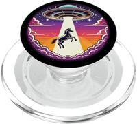 Cheval Rodéo Équestre Enlèvement de vaisseaux spatiaux extraterrestres PopSockets PopGrip pour MagSafe