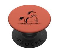 Cheval Saguaro du désert de l'Arizona PopSockets PopGrip Adhésif