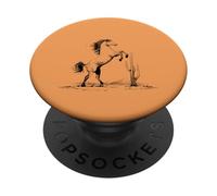 Cheval Saguaro du désert de l'Arizona PopSockets PopGrip Adhésif