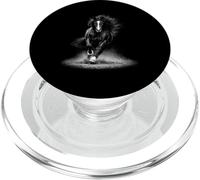 Cheval Sauvage Monochrome Galop Vintage années 90 délavé PopSockets PopGrip pour MagSafe
