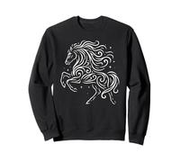 Cheval Sauvage sous étoiles Art Hivernal paisible Sweatshirt