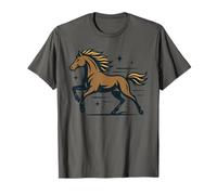 Cheval Sauvage Style Occidental Galop Équitation Fans Année T-Shirt