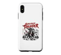 Cheval Thunder Samourai Warrior Scène de Bataille épique Coque pour iPhone XS Max