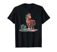 Cheval tragique au Look Militaire pour Les Amoureux symboliques T-Shirt