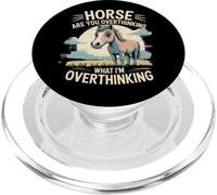Cheval, tu réfléchis trop à ce Que Je Pense trop PopSockets PopGrip pour MagSafe