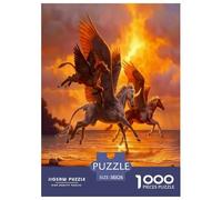 Cheval Volant Puzzle 1000 Pièces pour Adultes Et Enfants À Partir De 12 Ans Jeu Cadeau Unique Divertissement Créatif Cadeau Classiques - Activité Familiale Parfaite 38x26cm/1000pcs