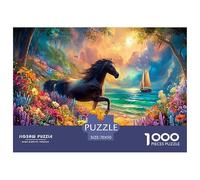 Cheval1000 Pièces Puzzlefaune Sauvage pour Adultes De Jeu pour Adultes Difficile EtStimulant Créativité Et CommeCadeau70x50cm/1000pcs