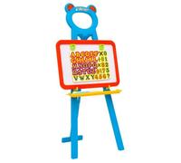 Chevalet 2 en 1 - vidaXL - Tableau Noir et Magnétique - Pour Enfants - 3 ans et plus - Multicolore