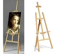 Chevalet Bois 150cm, Trépied Chevalet a Poser pour Signe de Mariage, Affiche, A-Frame Artiste Chevalet, Chevalet sur Pied pour Peinture, Hauteur Réglable