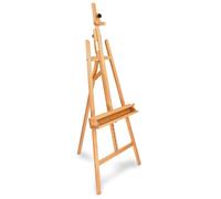 Artina Barcelona Chevalet Grand en Bois de Hêtre - Chevalet pour Peinture sur Toiles Maximum 120 cm avec Double Support