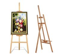 Chevalet Bois Studio en Forme de A - 150 cm - Chevalet d'Atelier Pliant de Studio - Hauteur et angle Réglables - Facile à monter - Pour mariage - Support de peinture