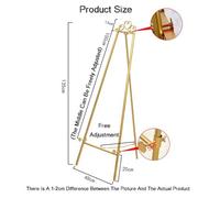 Chevalet D'affichage Réglable En Métal, Support For Panneau Et Affiche De Mariage, For Présenter Des Photos, Des Œuvres D'art Et Des Cadres Photo(Color3)