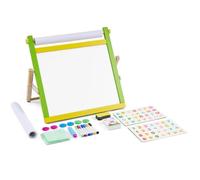 VEVOR Chevalet d'Art Enfants 3-en-1 Tableau Magnétique Blanc Noir Double Face