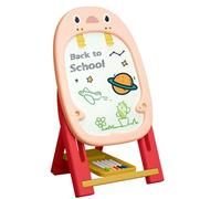 Chevalet d'art debout - Tableau noir magnétique, support à dessin lisse, planche à dessin stable | À utiliser pour les tout-petits âgés de 2 à 4 ans. Cadeau d'anniversaire, apprentissage créatif