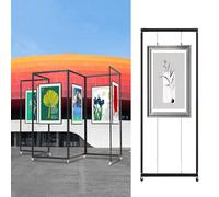 Chevalet d'art mobile pour peinture et affichage - Étagère publicitaire pliable pour affiche, support de bannière pour spectacle, arts, peinture