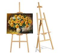 Chevalet d'artiste de 150 cm pour peinture de mariage, support de panneau de bienvenue, trépied pliable avec hauteur de toile réglable, chevalet de studio pour adultes et enfants