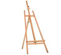 HOMCOM Chevalet d'artiste sur pieds inclinaison et hauteur réglable dim. 65L x 44l x 174-230H cm bois de hêtre clair