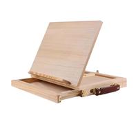 Chevalet d'artiste pliable avec construction en bois épais Support réglable Voyage Professionnel Croquis Réglable Artiste