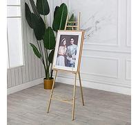 Chevalet d'artiste réglable en fer forgé pour peinture à l'huile, affichage au sol, support pliable en P pour carrelage de peinture, équipement polyvalent de studio d'art, parfait pour les artistes