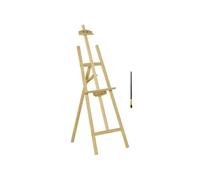 Chevalet d'artiste sur pieds pliable dim. 51,5L x 71,5l x 134,5H cm inclinaison réglable 90° max. bois de pin autoclave