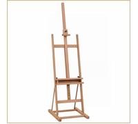 Chevalet d'Artiste - Vinsetto - Réglable en Hauteur &amp Angle avec Rangement - Bois de Hêtre Naturel