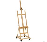 Chevalet d'Artiste Vinsetto Bois de Hêtre 50.5x53x238cm Bois naturel