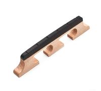 Chevalet de banjo à 3 pieds en ébène pour banjo 4/5 cordes Pièce de rechange (6 cordes)