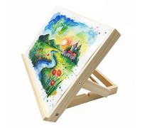Chevalet de bureau pour peinture - Support d'angle portable réglable en bois 33 x 23 x 2,5 cm | Support de toile de table pliable | Chevalet d'affichage d'esquisse d'art | Pour artistes, étudiants