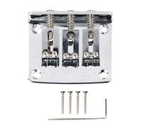 Chevalet de cordier de guitare à 3 cordes |Remplacement métallique robuste pour Dobro/Lap Steel/Résonateur |Ternissement électrolytique argenté - Pont inhibiteur