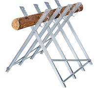 Chevalet de coupe pliable en métal, support réglable pour bûches, idéal pour la coupe de bois de chauffage, le jardinage et l'atelier, robuste, capacité 150 kg