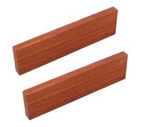 Chevalet de Guitare Acoustique en Bois Massif Vierge 2 Pièces | Pièce Rectangulaire Inachevée, Remplacement pour Guitare Folk, Stabilité D’accordage, Ajustement Sûr