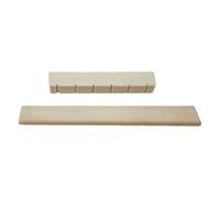 Chevalet de guitare avec sillet pour guitare acoustique - Texture en acier - Pour droitier - 6 cordes