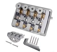 Chevalet de guitare basse portable sans tête au design innovant équipé de selles en laiton de qualité supérieure (argenté)